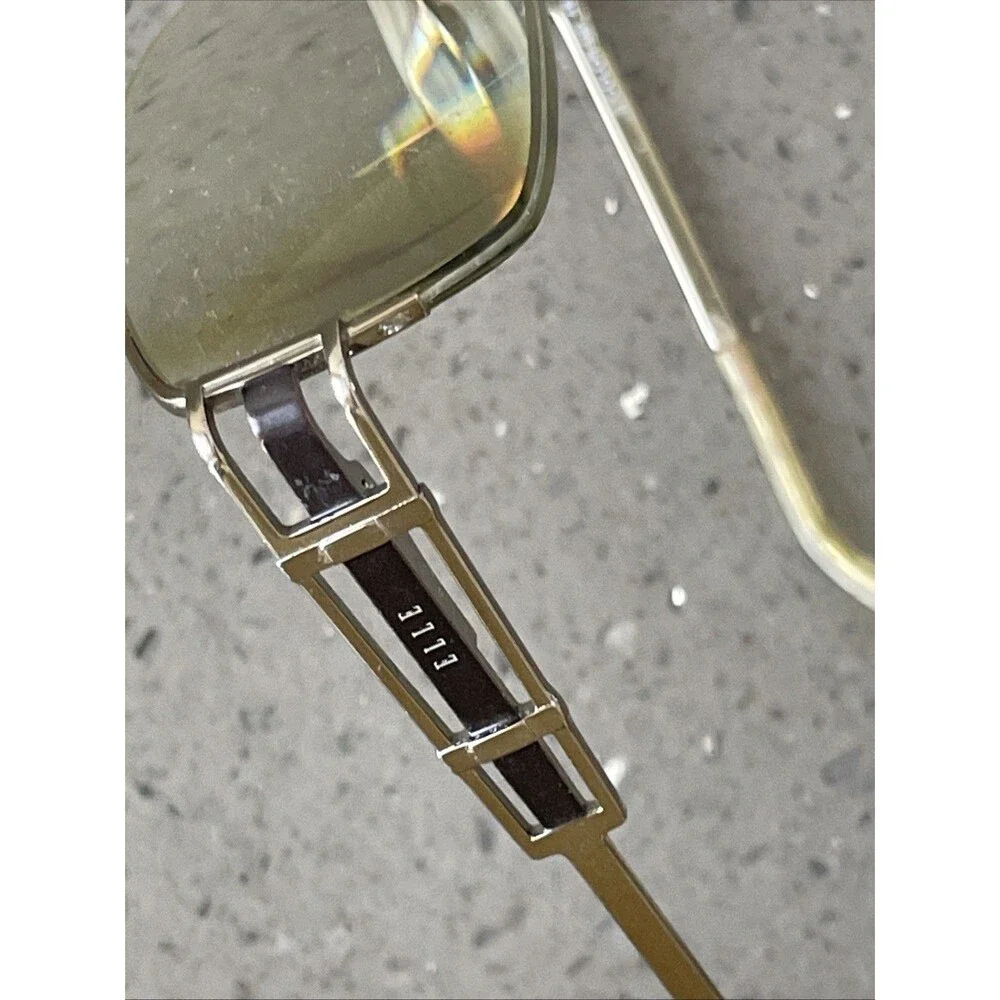 ELLE EL18779 COLOR-GD Eyeglasses Frames ONLY Half Rim 50-18-135 Gold